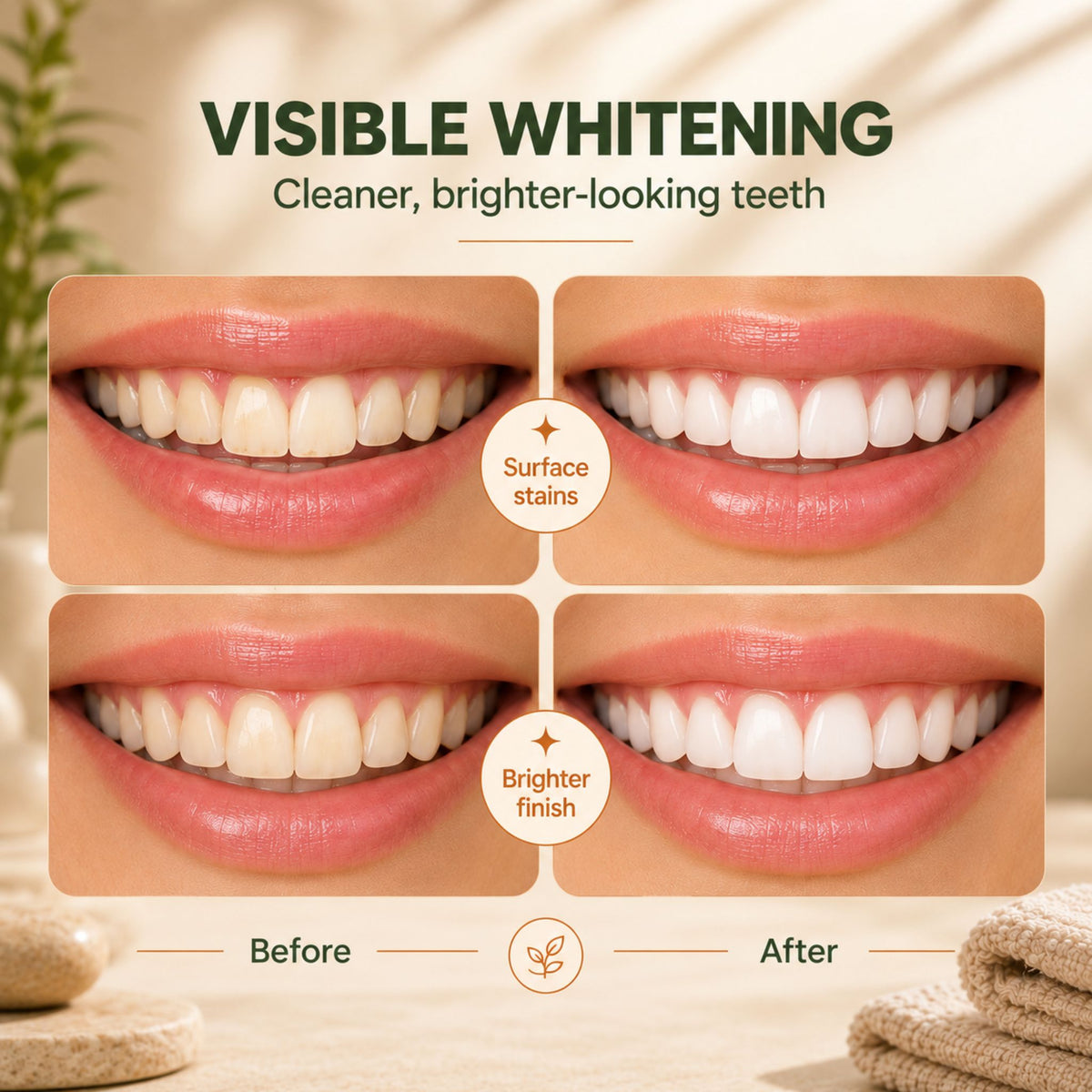 Fluoride-Free Bamboo Charcoal Whitening Toothpaste