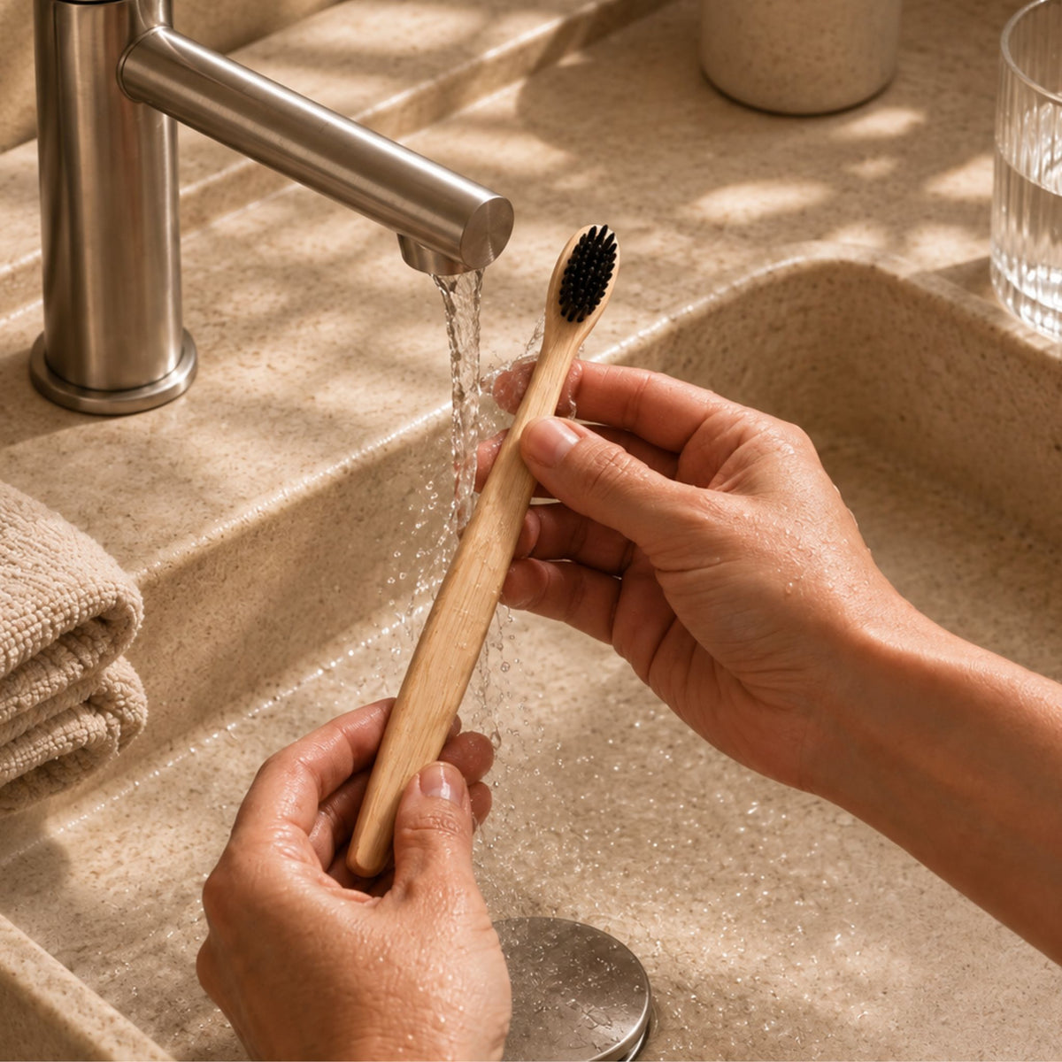Natural Bamboo Toothbrush - Toxin and Microplastic Free