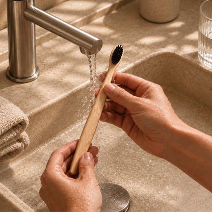 Natural Bamboo Toothbrush - Toxin and Microplastic Free
