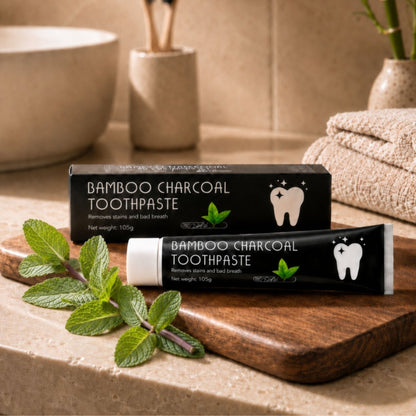Fluoride-Free Bamboo Charcoal Whitening Toothpaste