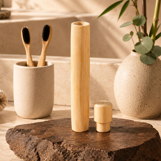 Natural Bamboo Toothbrush Case