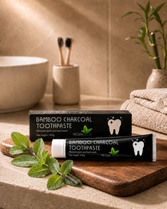 Fluoride-Free Bamboo Charcoal Whitening Toothpaste