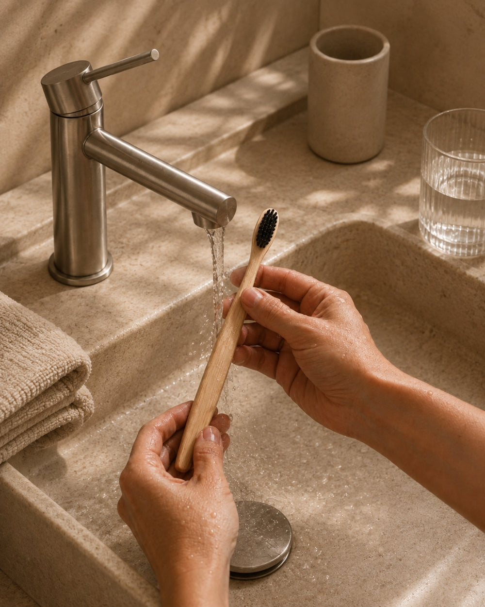Natural Bamboo Toothbrush - Toxin and Microplastic Free