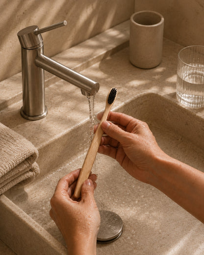 Natural Bamboo Toothbrush - Toxin and Microplastic Free