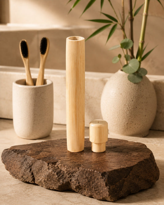 Natural Bamboo Toothbrush Case