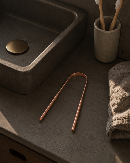 Premium Copper Tongue Scraper