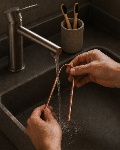 Premium Copper Tongue Scraper